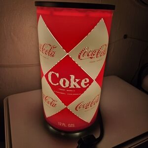 CocaCola Vintage 2001 Rotating Lamp 1960's Style Diamond Can. New In Box. Nice!
